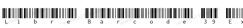 Libre Barcode 39 Ext字体转换